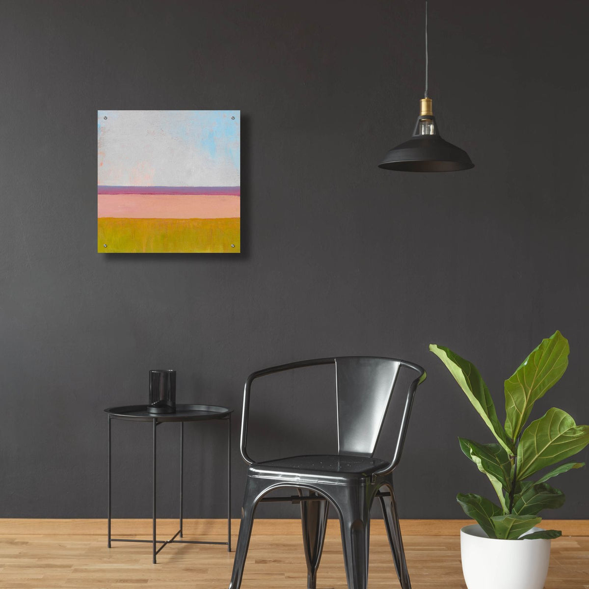 Beyond The Fields 1 by Carol Young - 24x24 acrylic wall art in a room