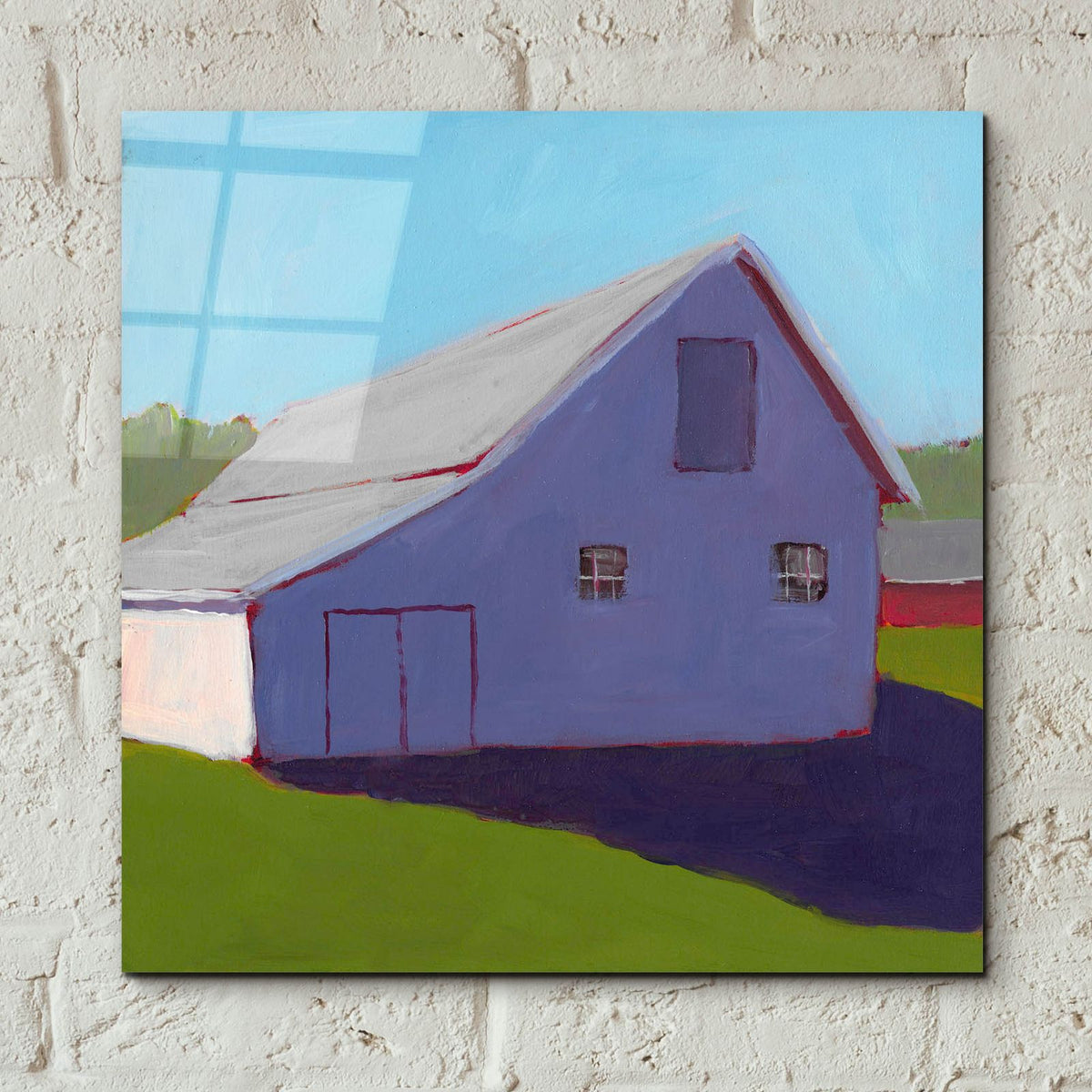 Bucolic Structure 5 by Carol Young - 12x12 acrylic wall art in a room