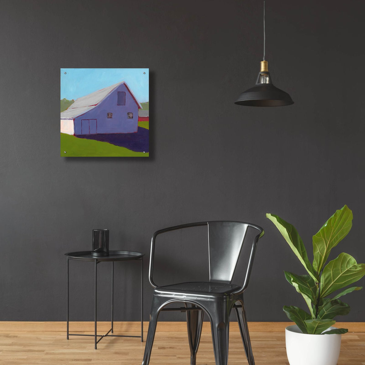 Bucolic Structure 5 by Carol Young - 24x24 acrylic wall art in a room