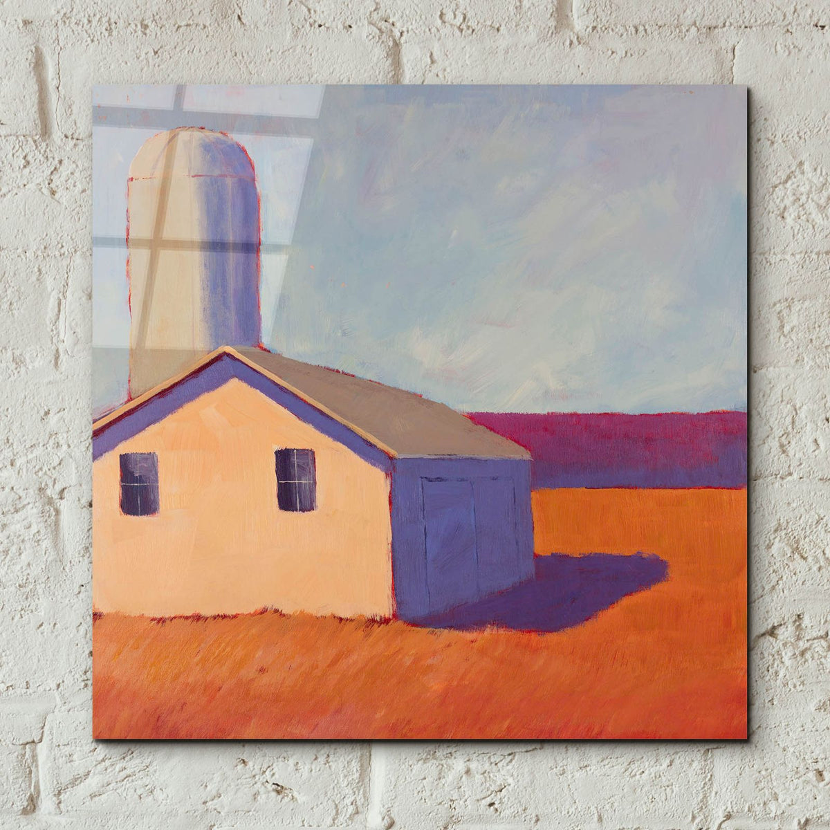 Bucolic Structure 6 by Carol Young - 12x12 acrylic wall art in a room