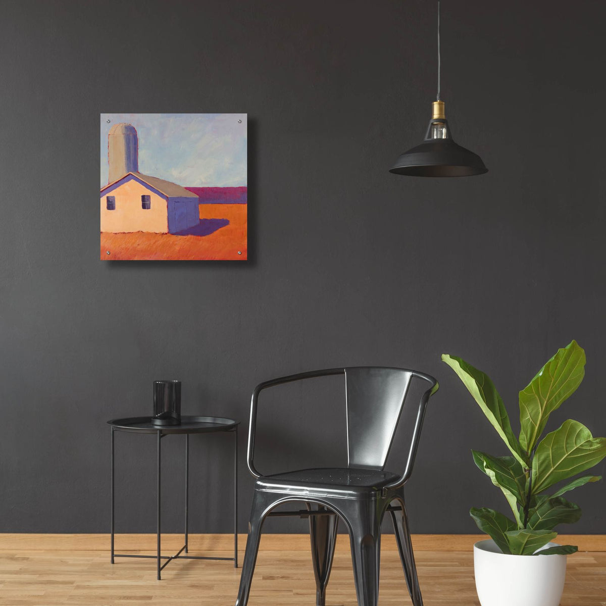 Bucolic Structure 6 by Carol Young - 24x24 acrylic wall art in a room