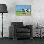 Cow Pals 3 by Carol Young - 24x16 acrylic wall art in a room