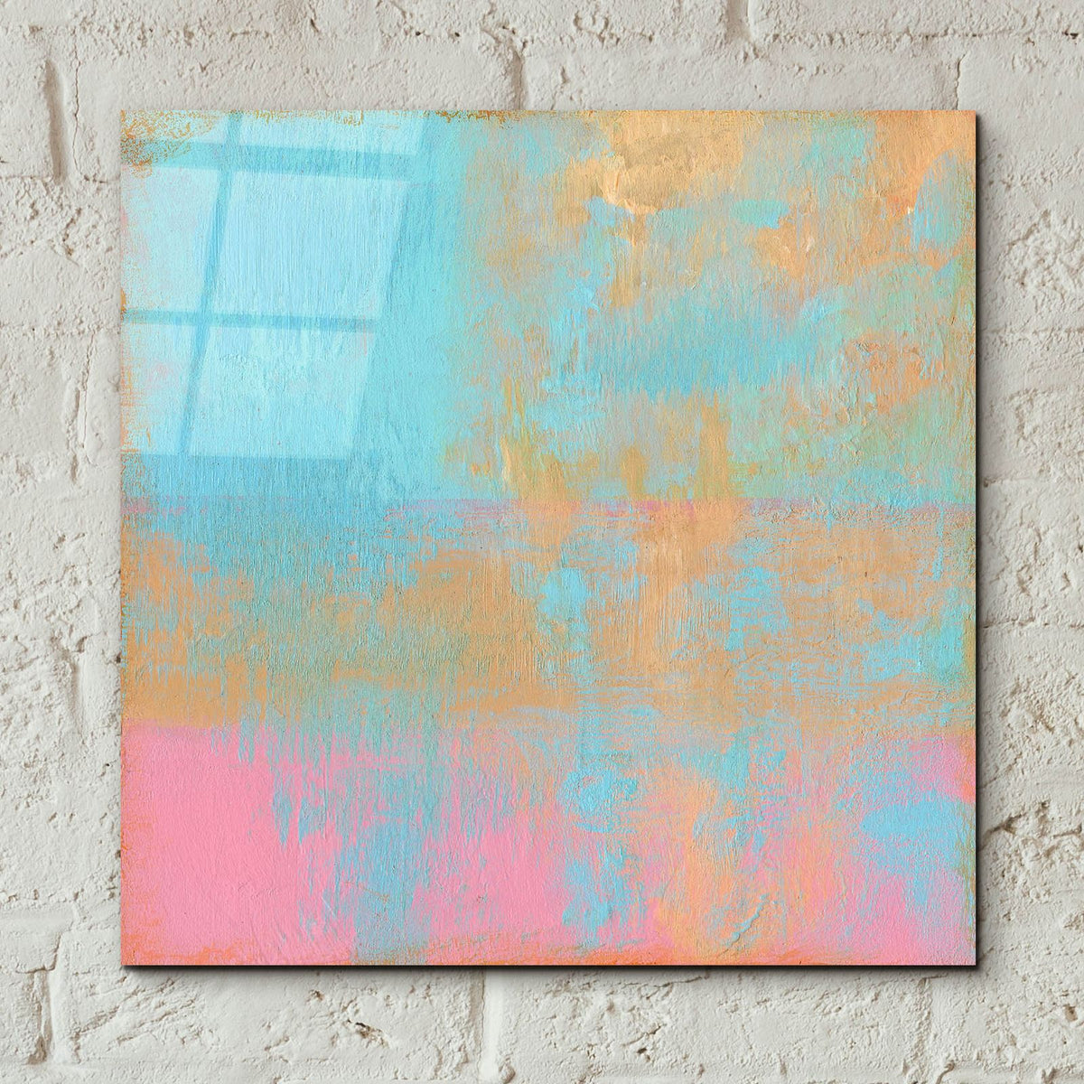 Day Glow Pastel 2 by Carol Young - 12x12 acrylic wall art in a room