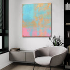 Day Glow Pastel 2 by Carol Young - 36x36 acrylic wall art in a room
