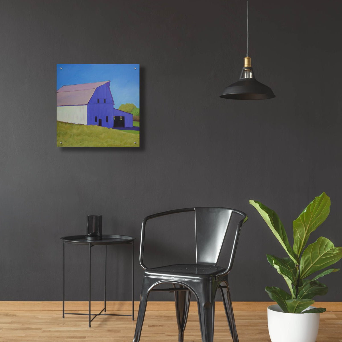 Over The Hill by Carol Young - 24x24 acrylic wall art in a room