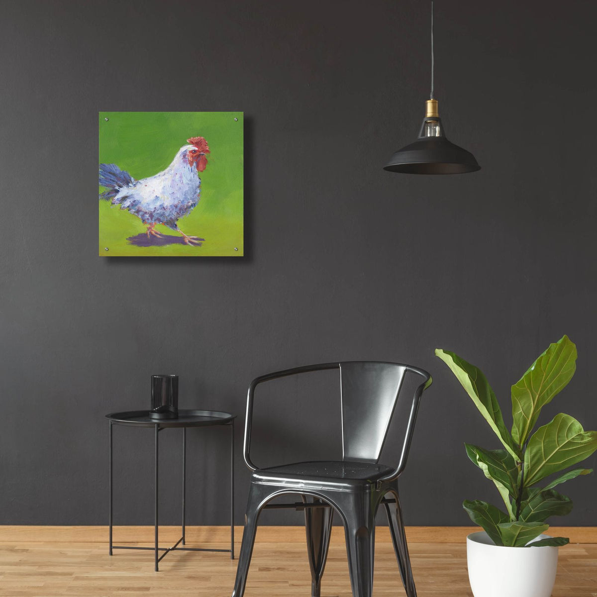 Pasture Henrietta 1 by Carol Young - 24x24 acrylic wall art in a room