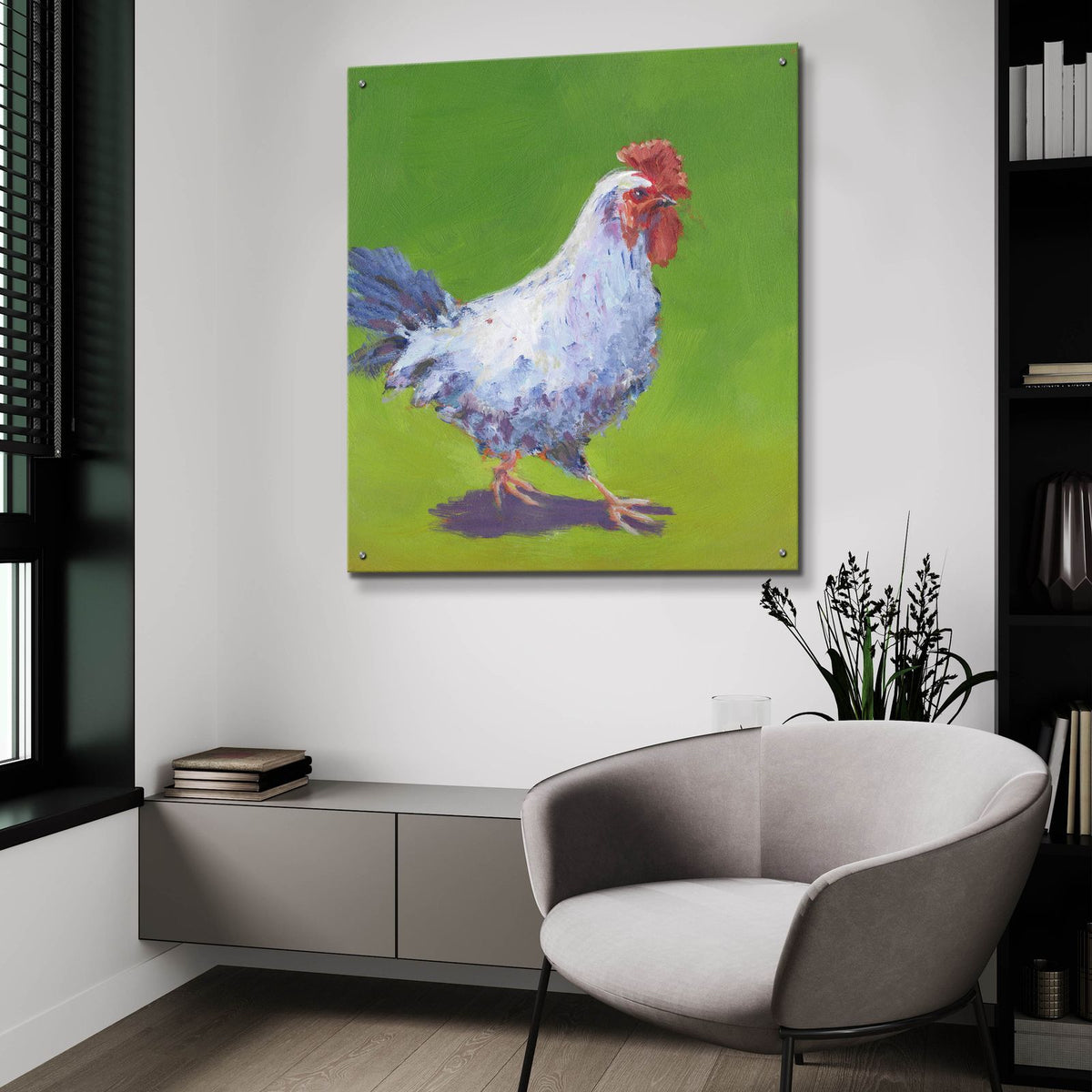 Pasture Henrietta 1 by Carol Young - 36x36 acrylic wall art in a room
