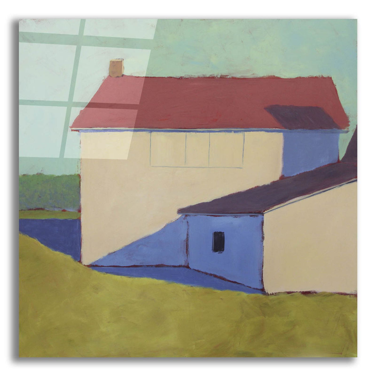 Primary Barns 7 by Carol Young acrylic glass wall art