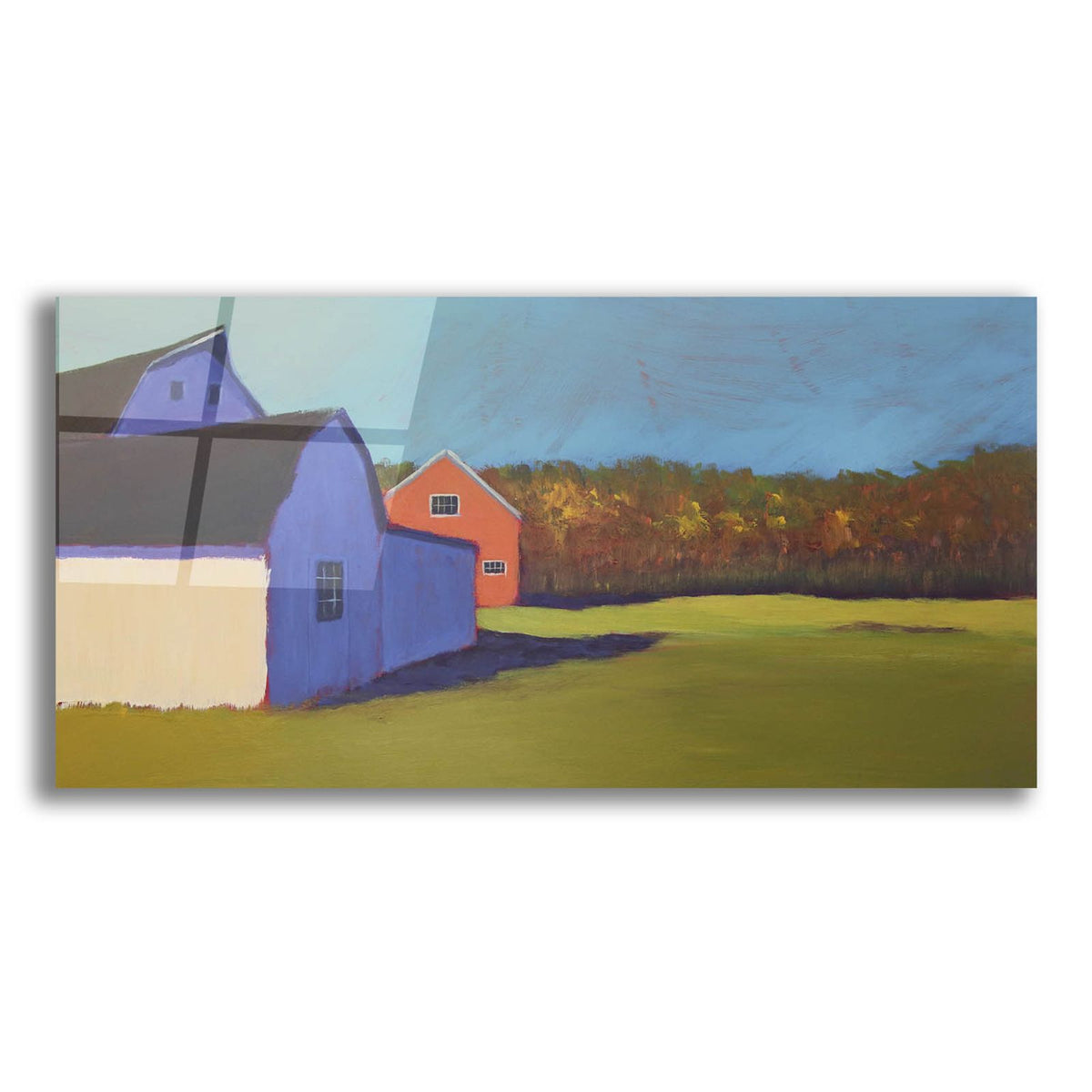 Primary Barns 8 by Carol Young acrylic glass wall art