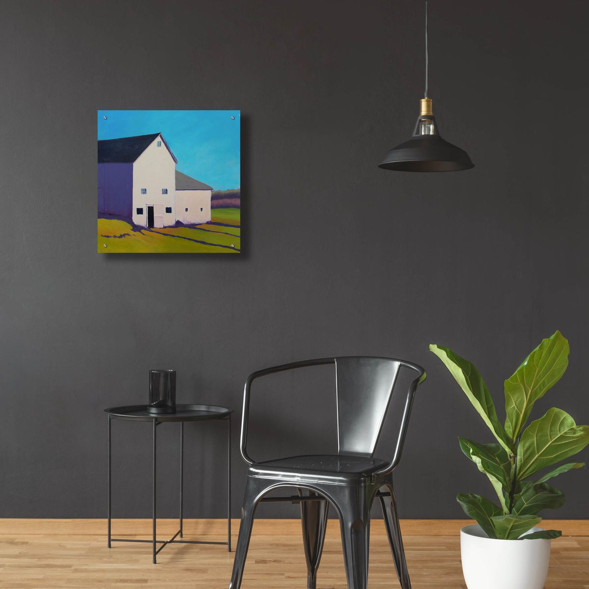 Purple Shade by Carol Young - 24x24 acrylic wall art in a room