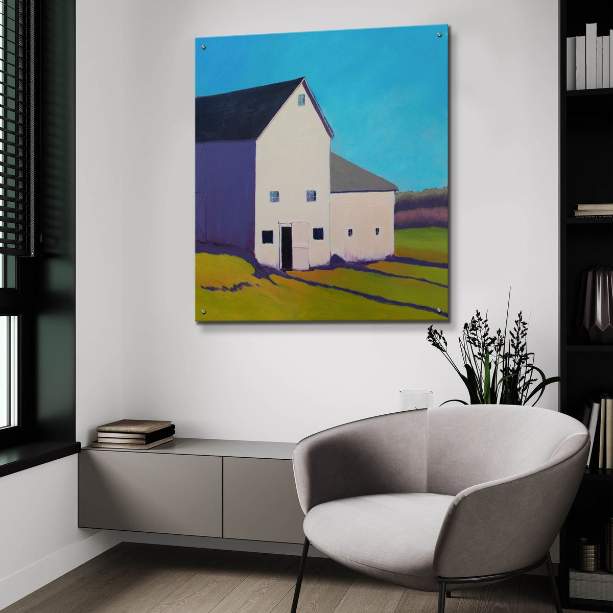 Purple Shade by Carol Young - 36x36 acrylic wall art in a room