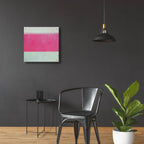 Raspberry Mint 2 by Carol Young - 24x24 acrylic wall art in a room