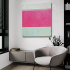Raspberry Mint 2 by Carol Young - 36x36 acrylic wall art in a room