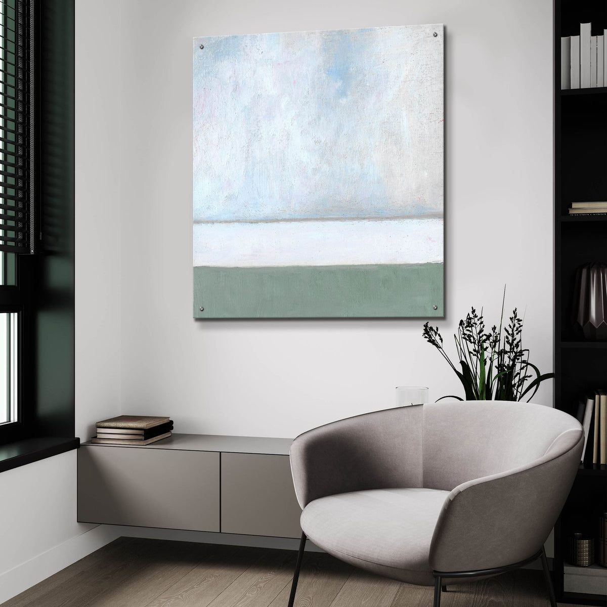 Seagrass Mist 1 by Carol Young - 36x36 acrylic wall art in a room