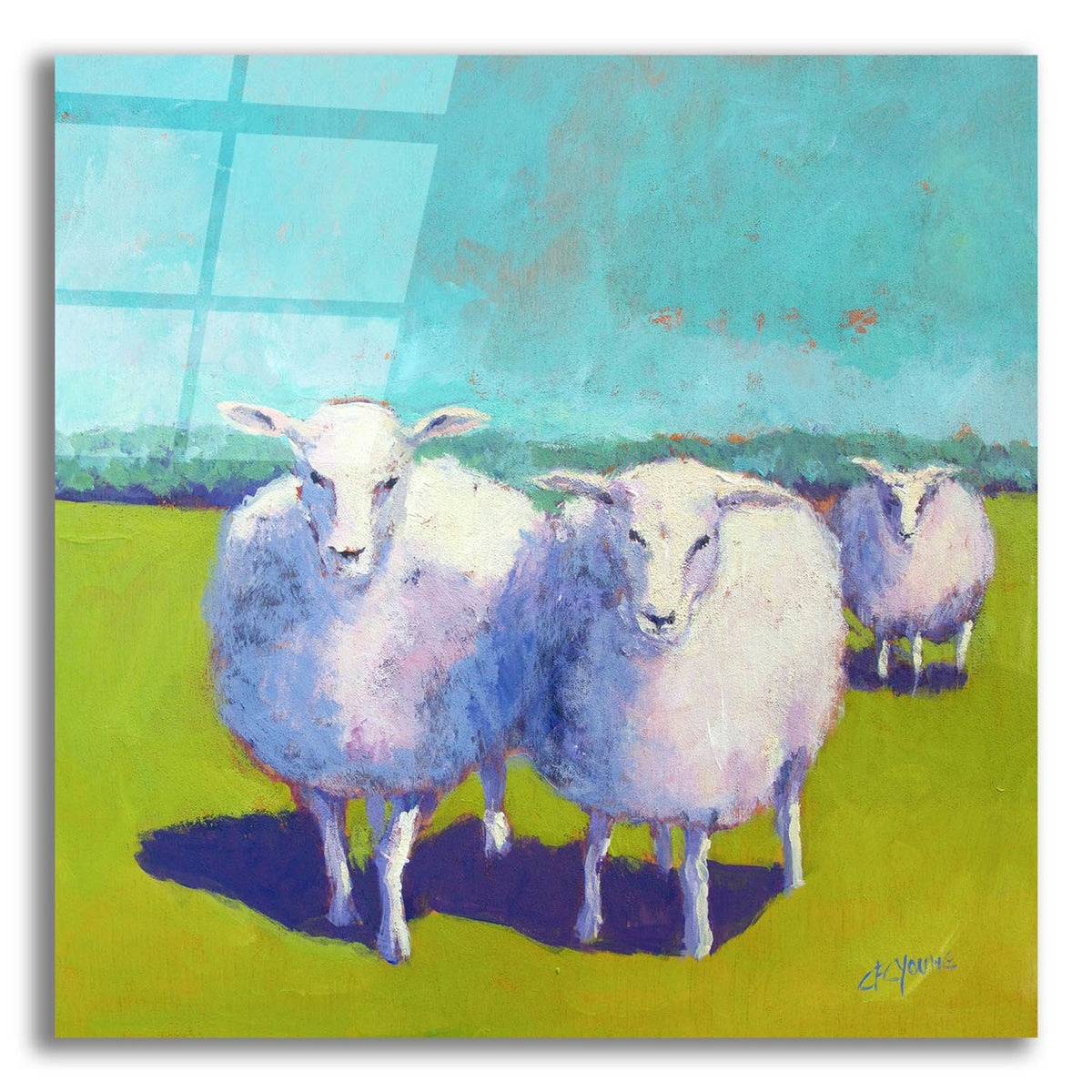 Sheep Pals 1 by Carol Young acrylic glass wall art