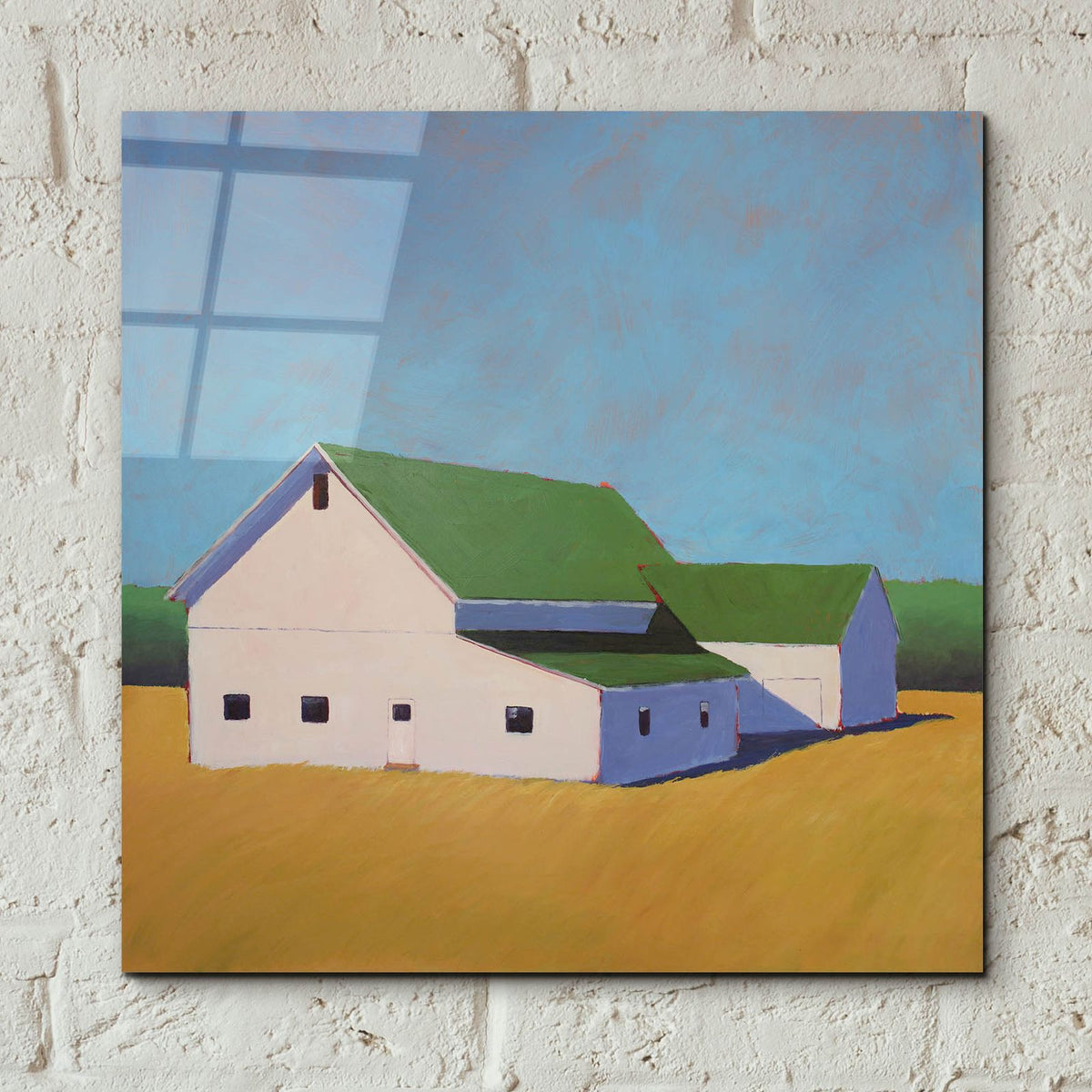 Homestead Barn 7 by Carol Young - 12x12 acrylic wall art in a room