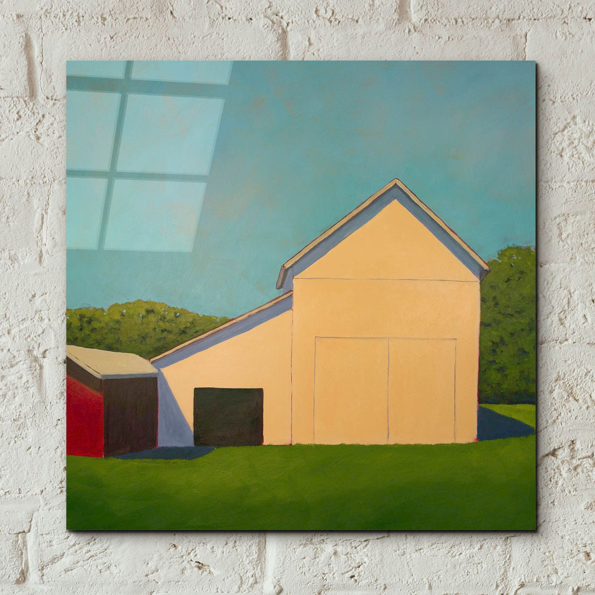 Homestead Barn 8 by Carol Young - 12x12 acrylic wall art in a room