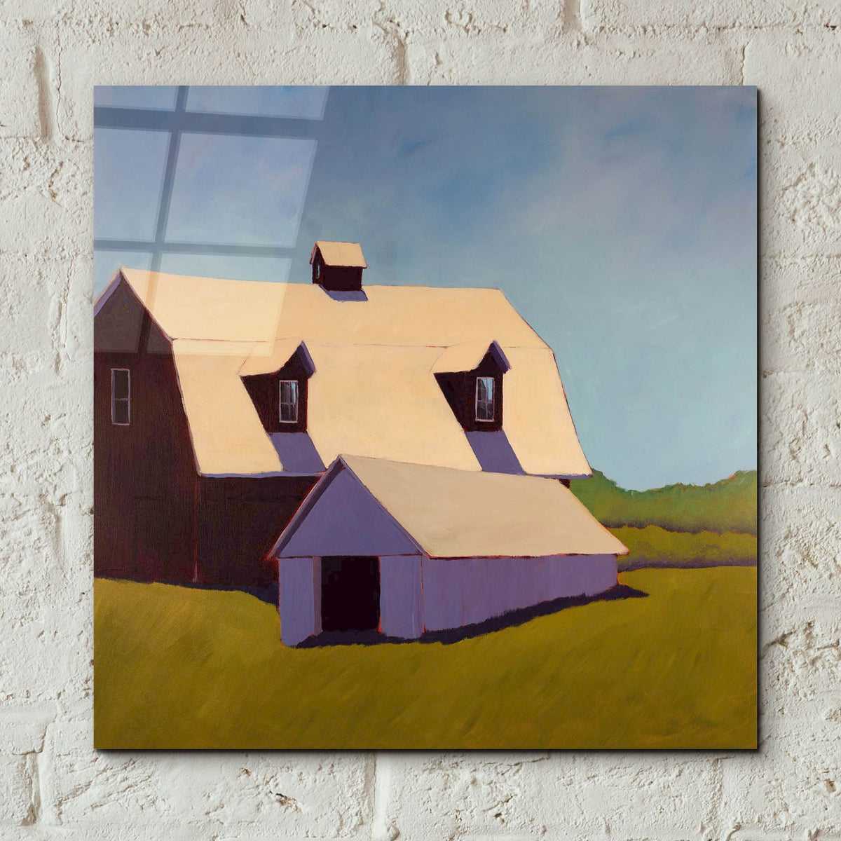 Homestead Barn 9 by Carol Young - 12x12 acrylic wall art in a room