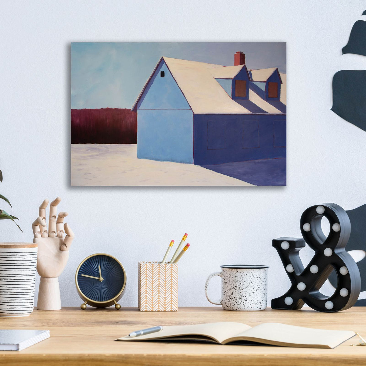 Artic Angel by Carol Young - 16x12 acrylic wall art in a room