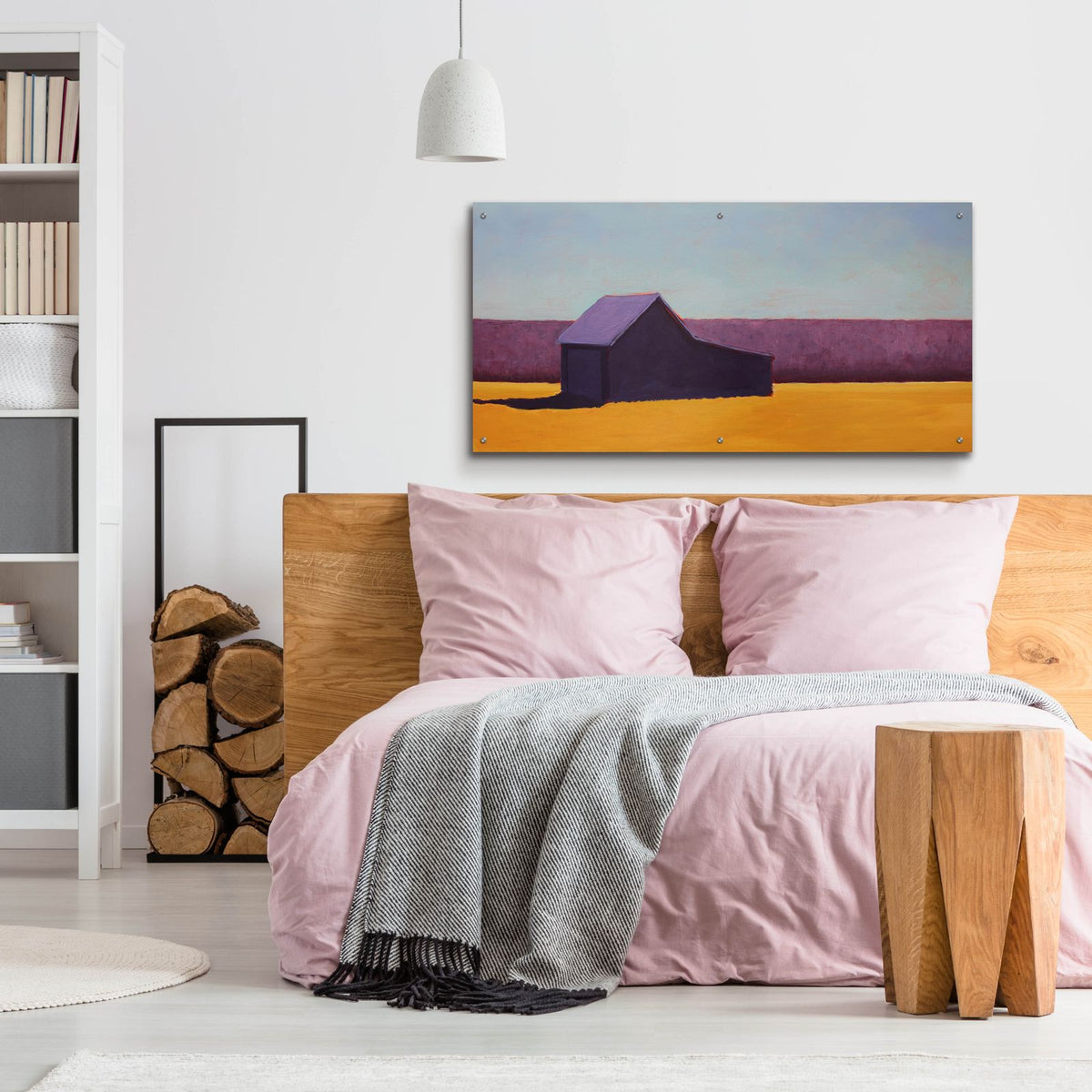 Barn On The Range 2 by Carol Young - 48x24 acrylic wall art in a room