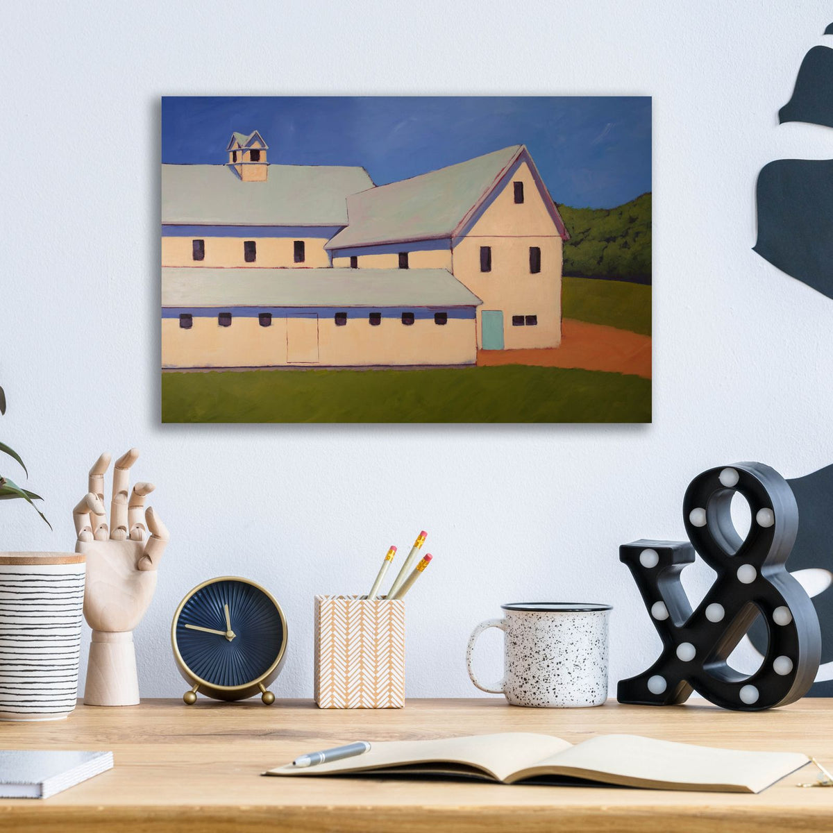 Dairy Farm by Carol Young - 16x12 acrylic wall art in a room