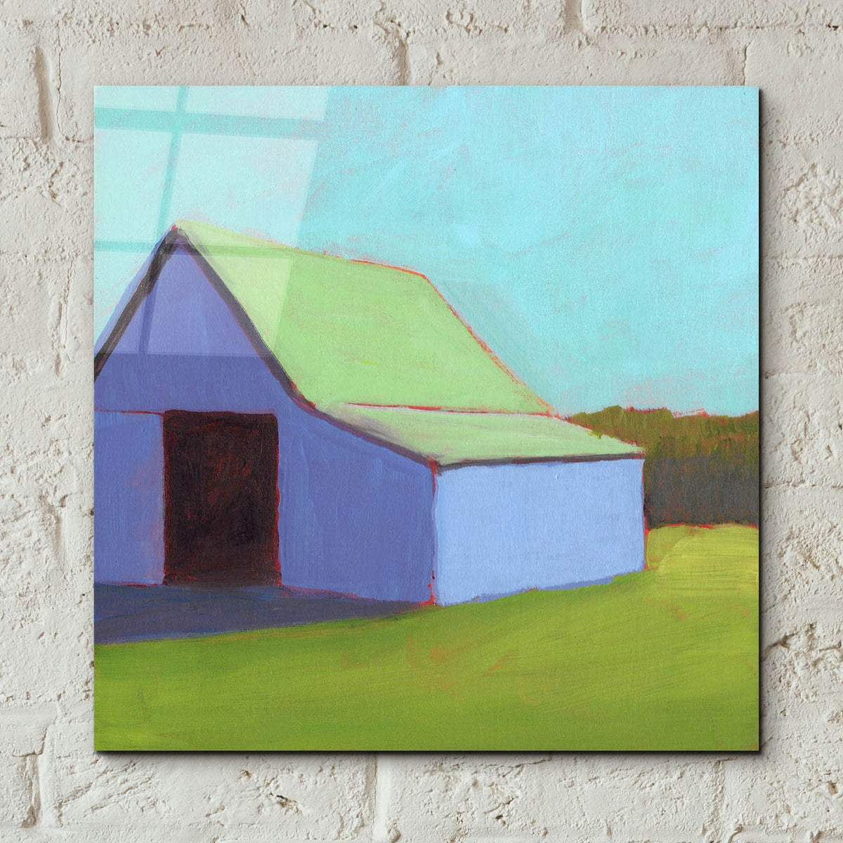 Homestead Barn 1 by Carol Young - 12x12 acrylic wall art in a room
