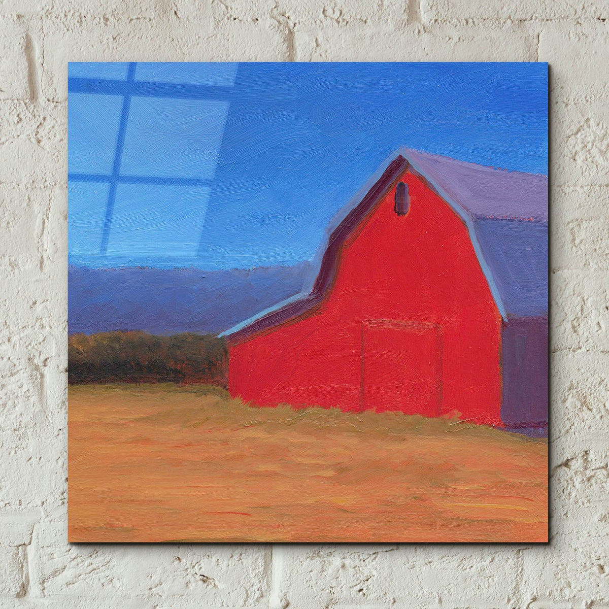 Homestead Barn 3 by Carol Young - 12x12 acrylic wall art in a room
