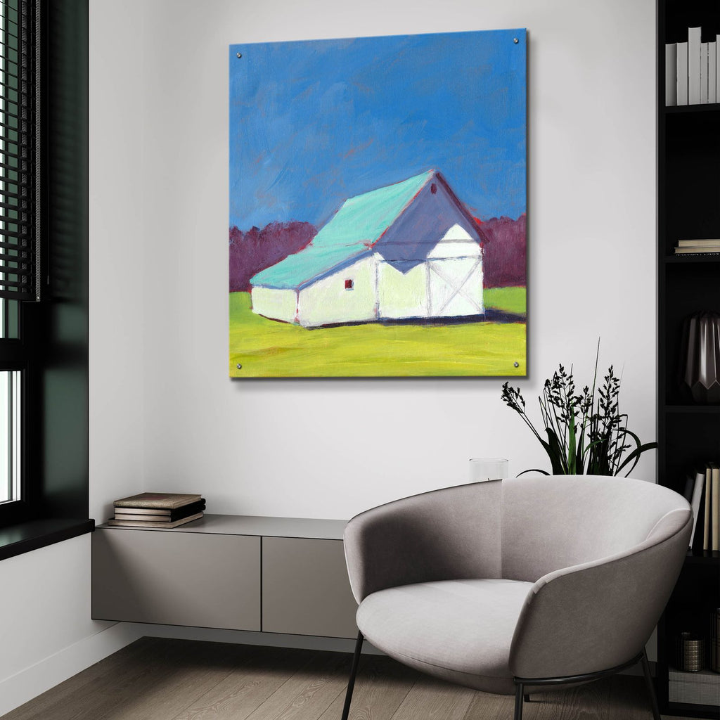 Homestead Barn 4 by Carol Young - 36x36 acrylic wall art in a room