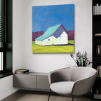 Homestead Barn 4 by Carol Young - 36x36 acrylic wall art in a room