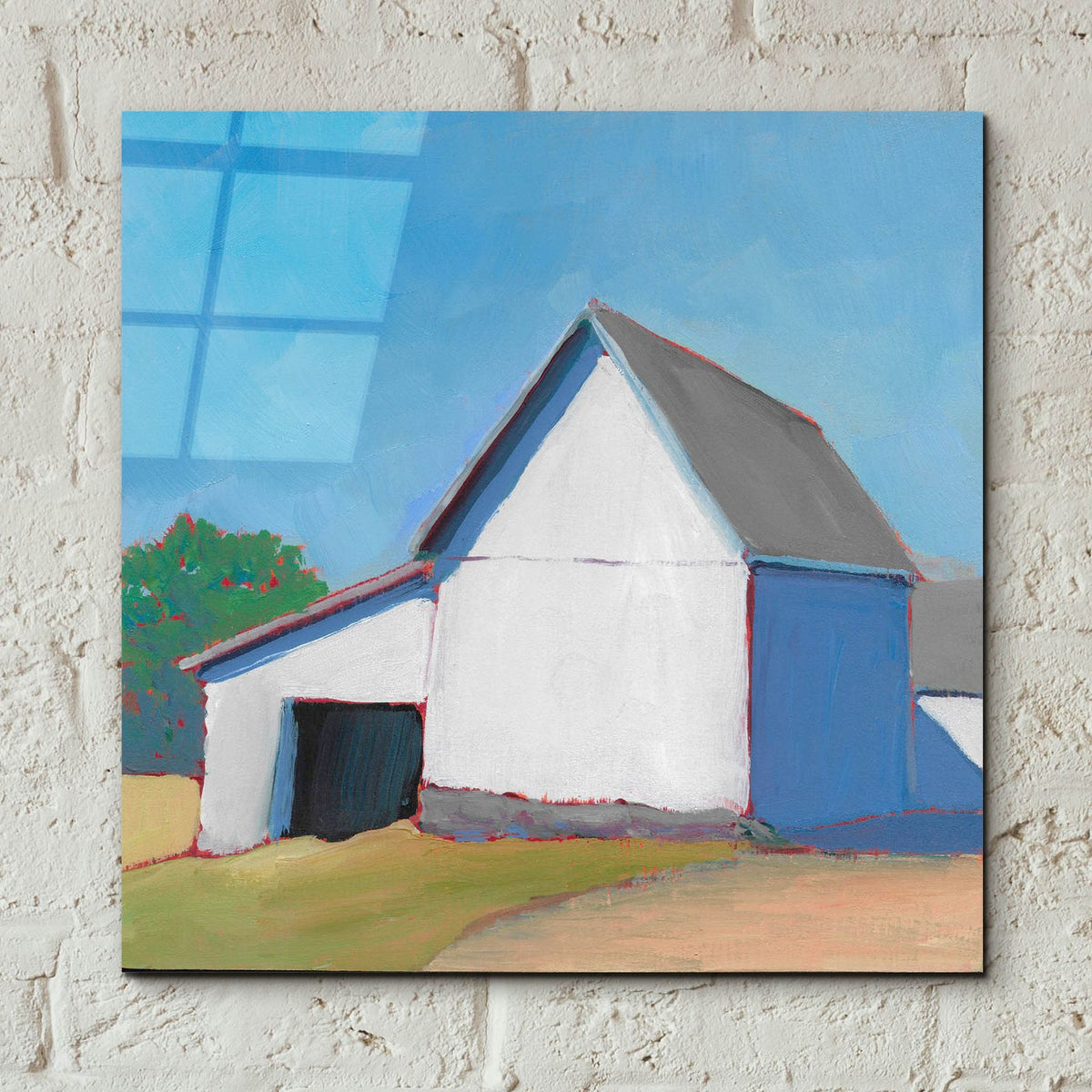 Homestead Barn 6 by Carol Young - 12x12 acrylic wall art in a room