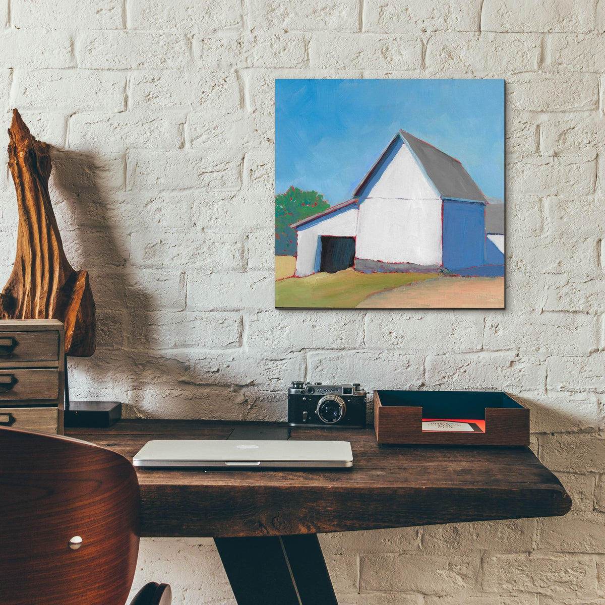 Epic Art 'Homestead Barn 6'  by Carol Young Acrylic Glass Wall Art,12x12