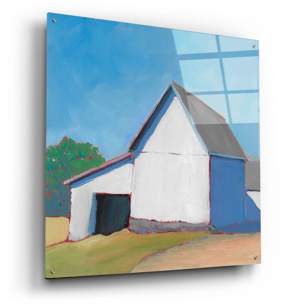 Epic Art 'Homestead Barn 6'  by Carol Young Acrylic Glass Wall Art,36x36