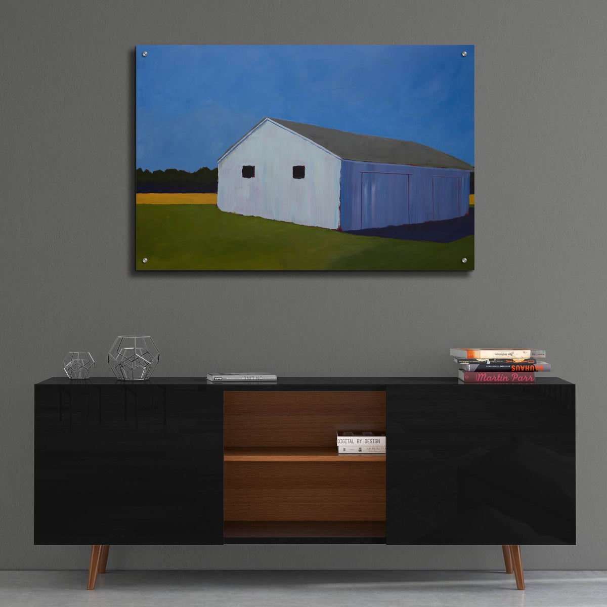Orient Barn by Carol Young - 36x24 acrylic wall art in a room