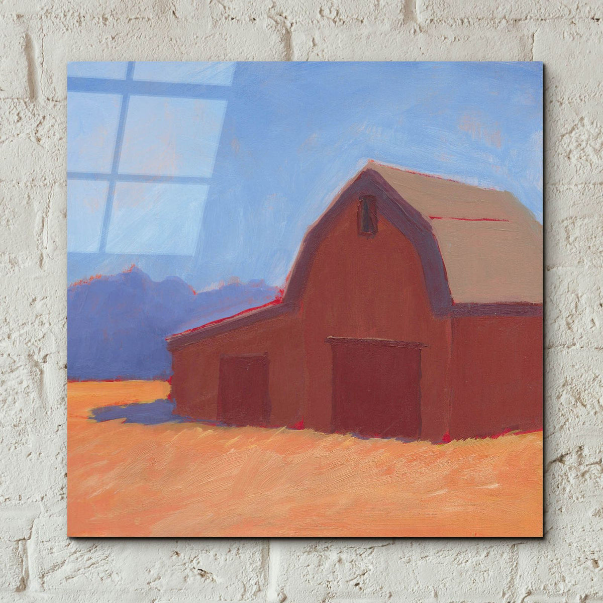 Rustic Hayven 1 by Carol Young - 12x12 acrylic wall art in a room