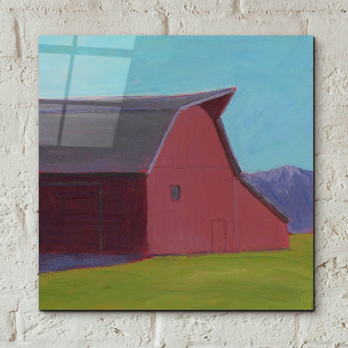 Rustic Hayven 2 by Carol Young - 12x12 acrylic wall art in a room