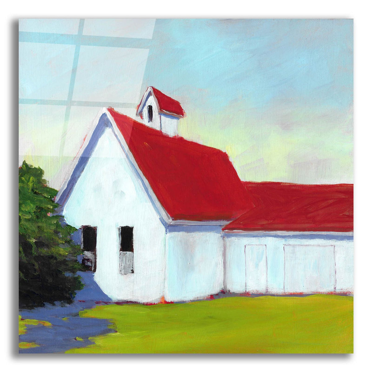 Scarlet Roof by Carol Young acrylic glass wall art