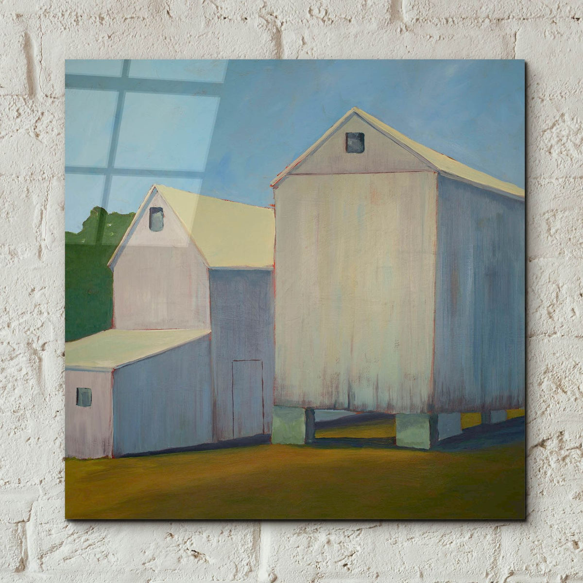 Six Feet Apart by Carol Young - 12x12 acrylic wall art in a room