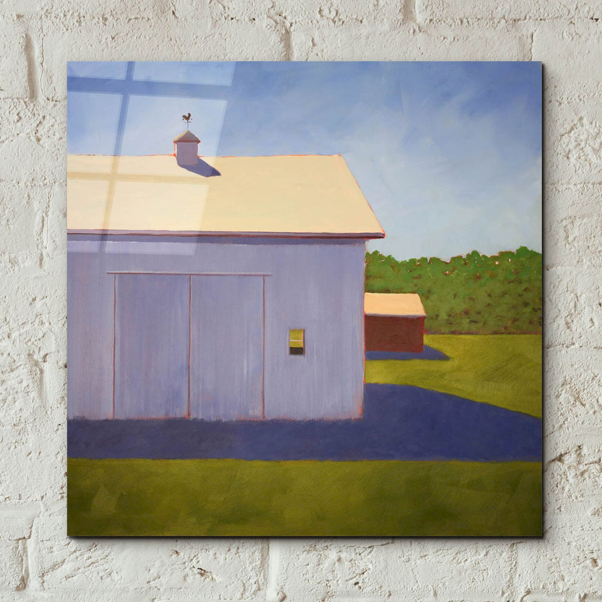 Velvet Violet 1 by Carol Young - 12x12 acrylic wall art in a room