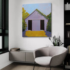 Velvet Violet 2 by Carol Young - 36x36 acrylic wall art in a room