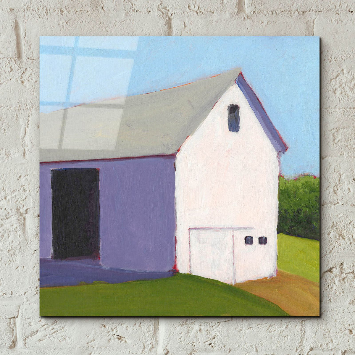 Bucolic Structure 1 by Carol Young - 12x12 acrylic wall art in a room