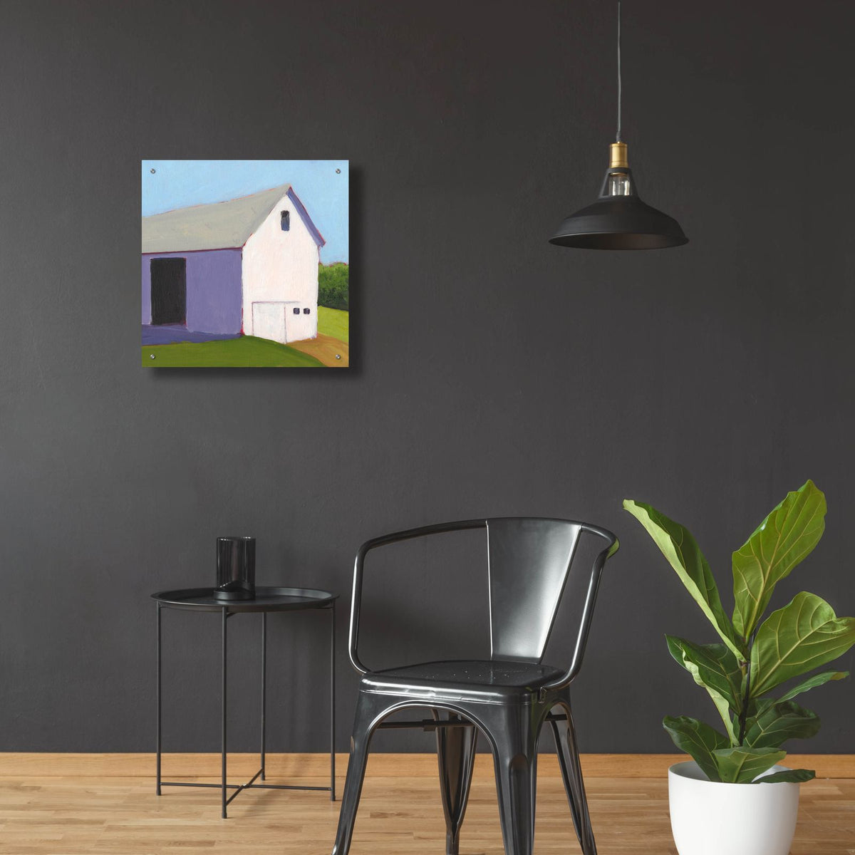 Bucolic Structure 1 by Carol Young - 24x24 acrylic wall art in a room