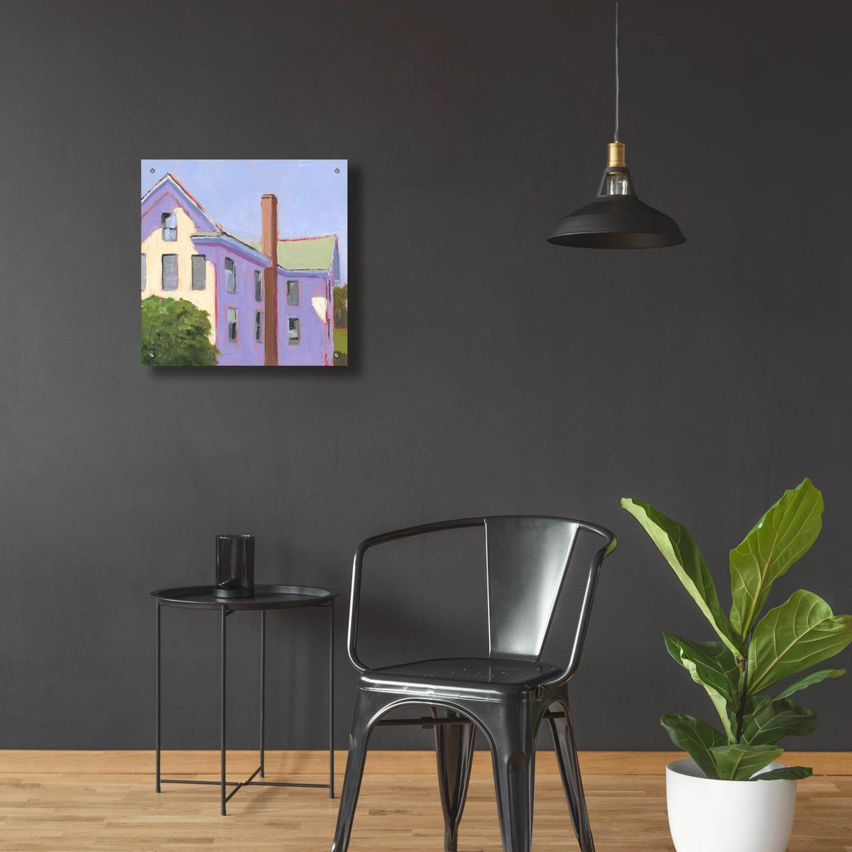 Bucolic Structure 4 by Carol Young - 24x24 acrylic wall art in a room