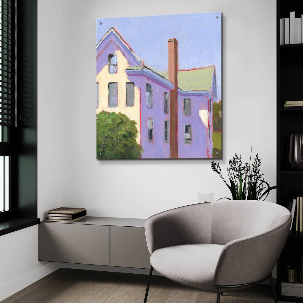Bucolic Structure 4 by Carol Young - 36x36 acrylic wall art in a room