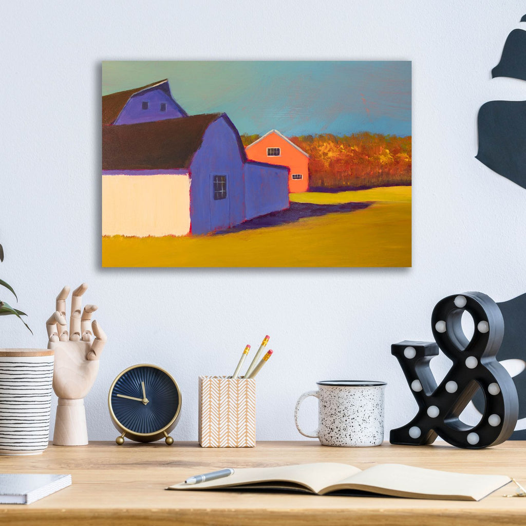 Bucolic Structure 7 by Carol Young - 16x12 acrylic wall art in a room