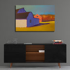 Bucolic Structure 7 by Carol Young - 36x24 acrylic wall art in a room