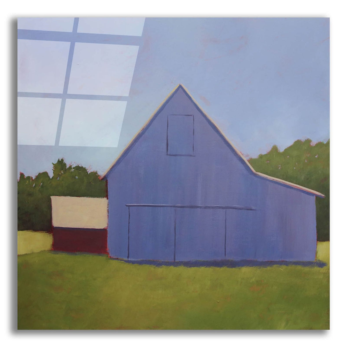 Primary Barns 1 by Carol Young acrylic glass wall art