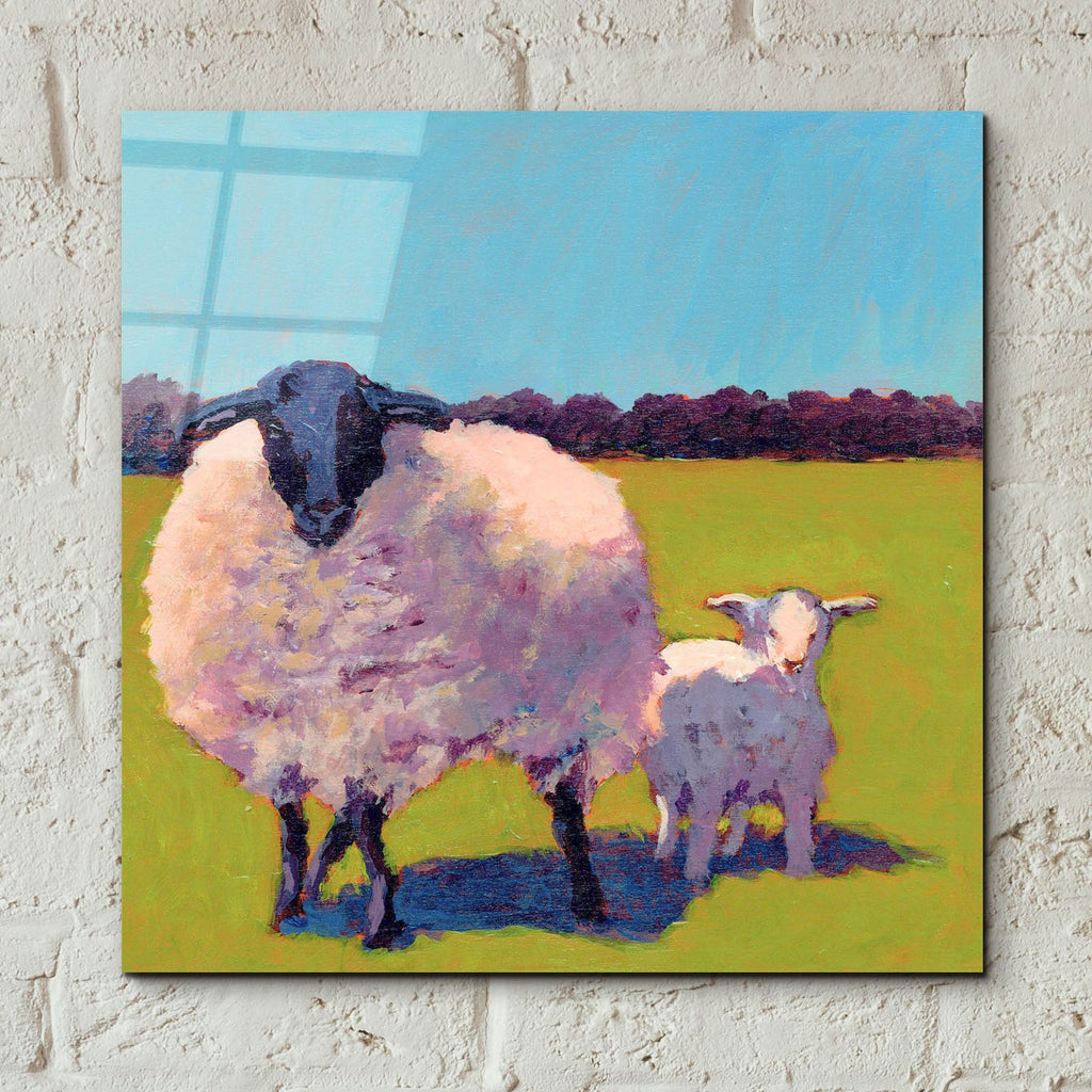 Sheep Pals 3 by Carol Young - 12x12 acrylic wall art in a room