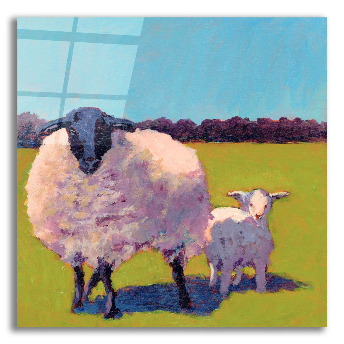 Sheep Pals 3 by Carol Young acrylic glass wall art