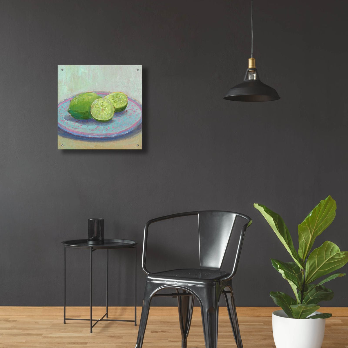 Still Citrus 2 by Carol Young - 24x24 acrylic wall art in a room