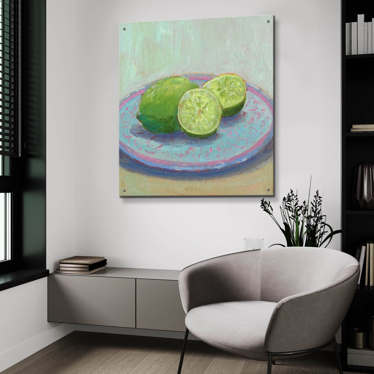 Still Citrus 2 by Carol Young - 36x36 acrylic wall art in a room